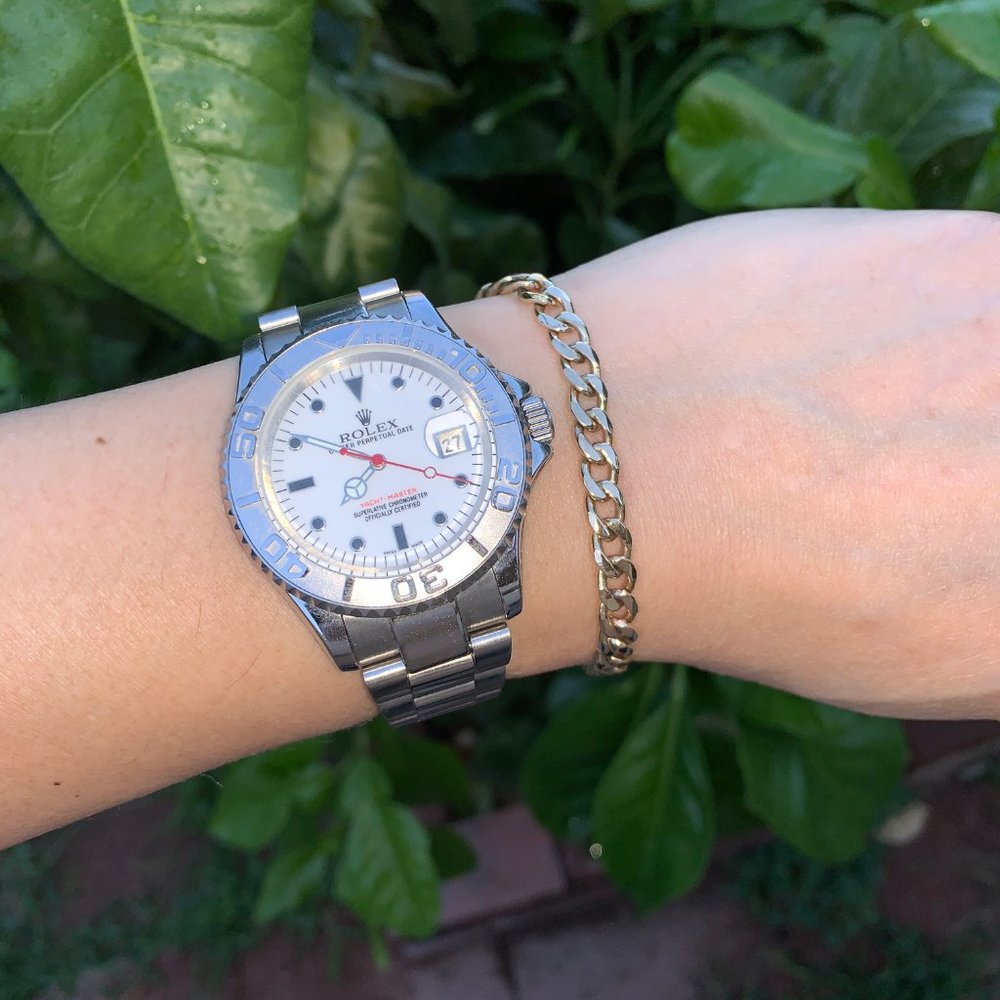 SOLID 14KT GOLD FANCY HEIRLOOM BRACELET 8" x 1/4" = MEN'S SOLID GOLD BRACELET!